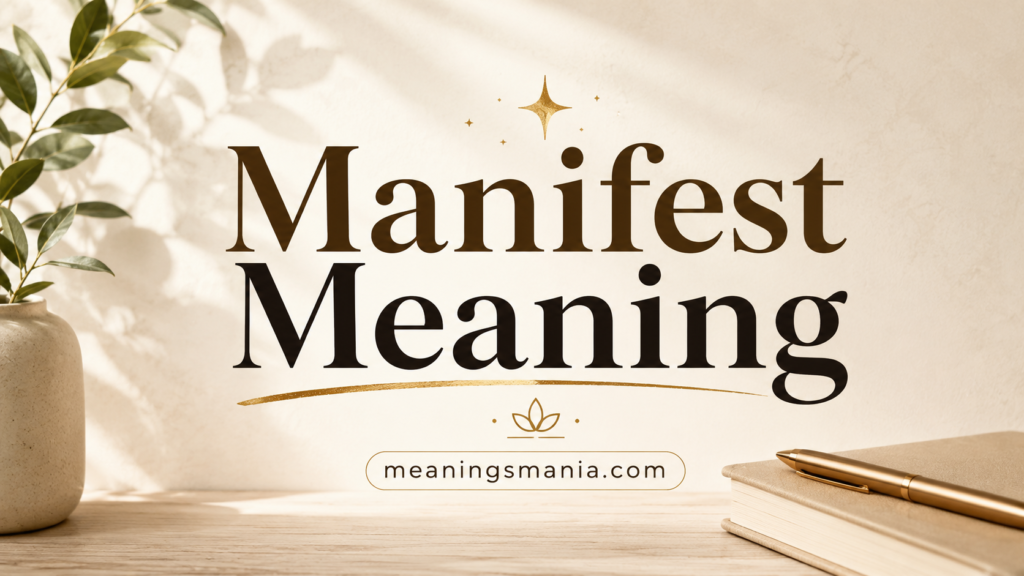 manifest-meaning