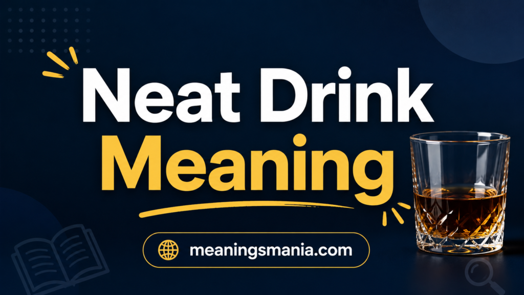 neat-drink-meaning