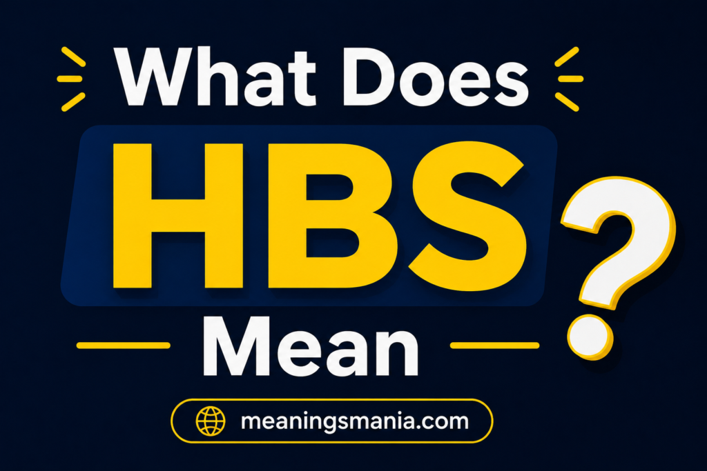 what-does-hbs-mean