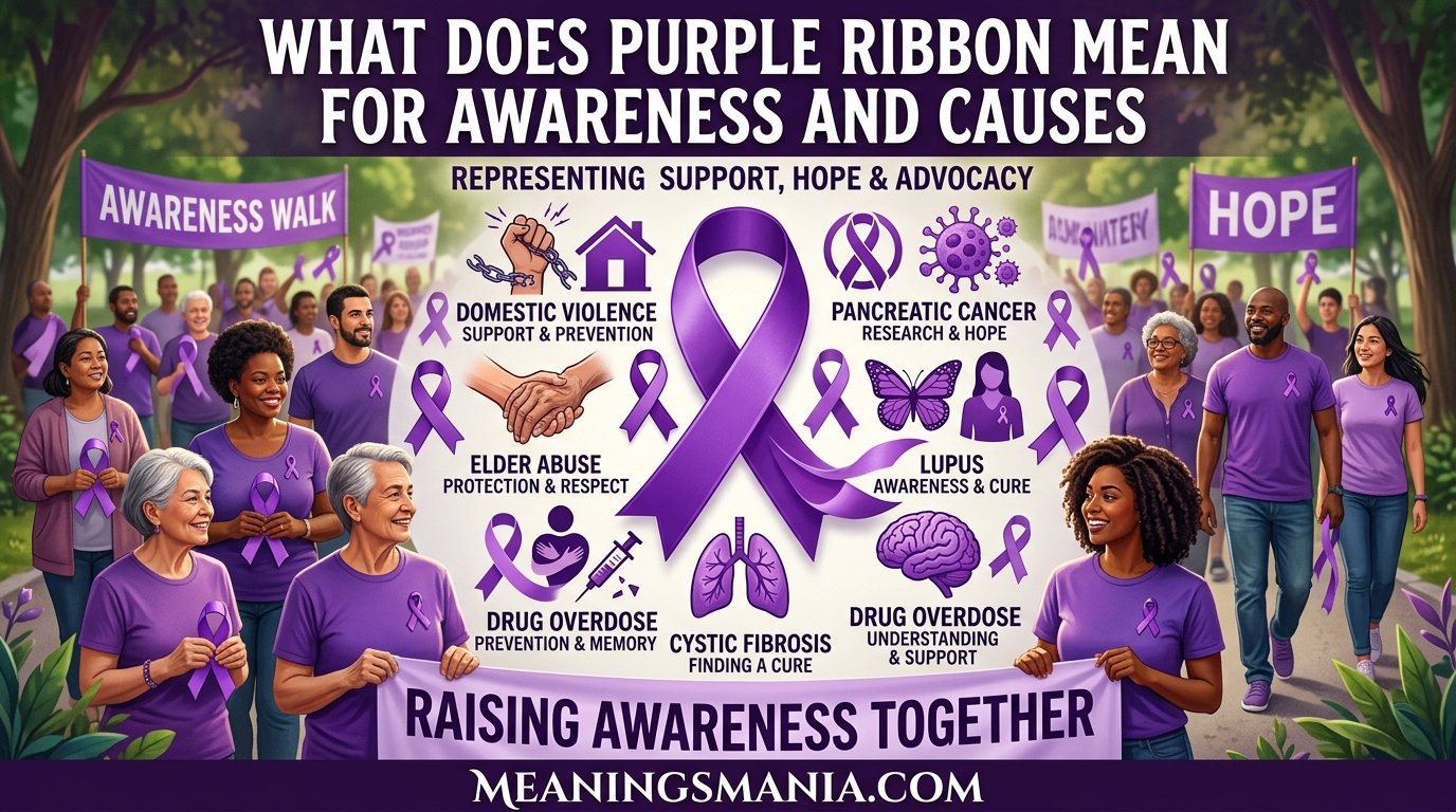 What Does Purple Ribbon Mean for Awareness and Causes