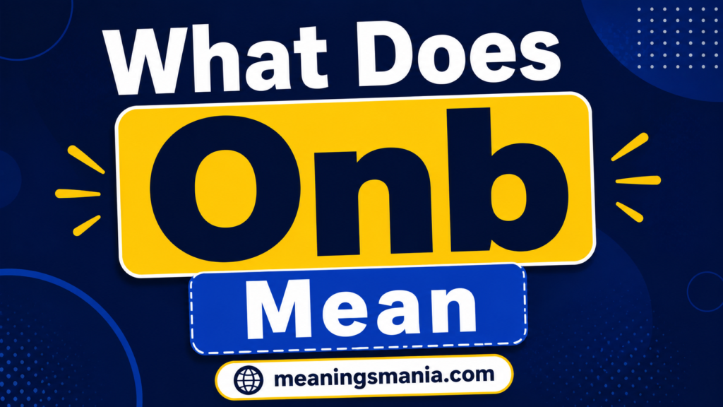 what-does-onb-mean