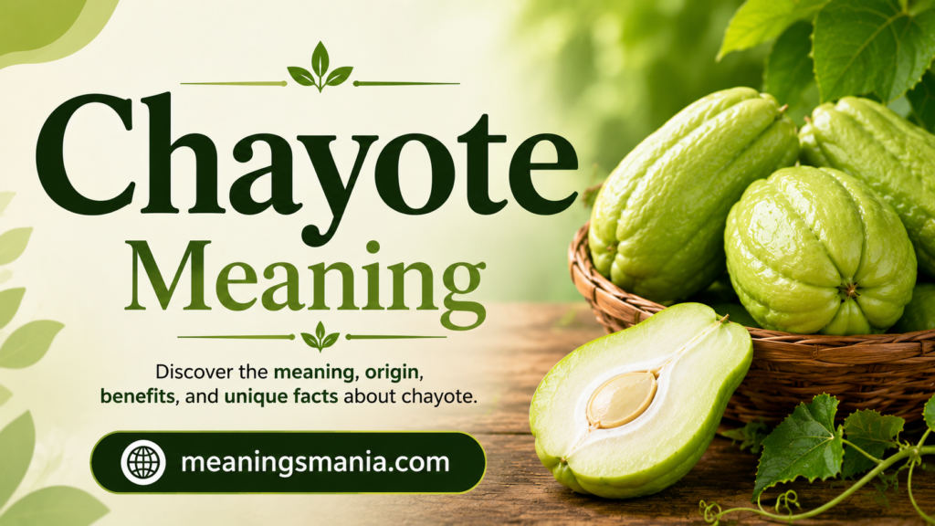 chayote-meaning
