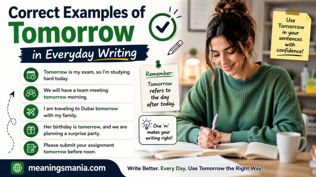 correct-examples-of-tomorrow-in-everyday-writing