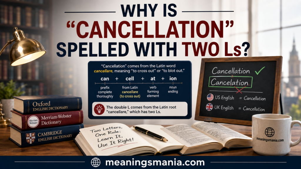 why-is-cancellation-spelled-with-two-ls